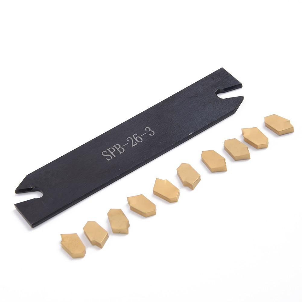 

SPB26-3 26mm Parting Grooving Cut-Off Tool Holder w/ 10pcs GTN-3 SP300 rts