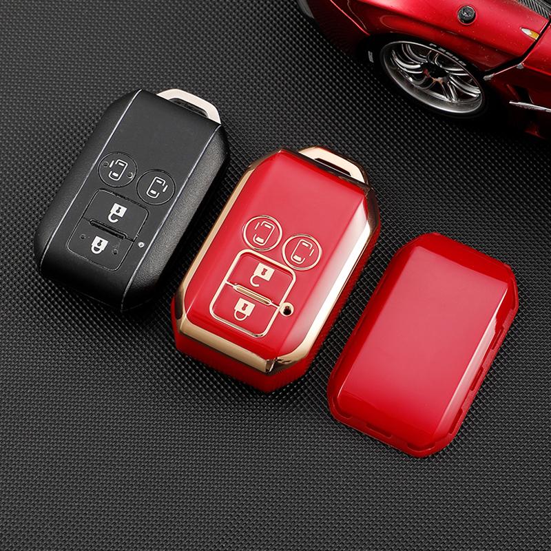 4 Button TPU Key Cover Car Key Case Protection Shell for Suzuki Ignis Swift Embona XL7 2017-2021 Remote Fob Auto Accessory