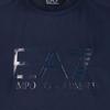 Emporio Armani EA7 SS23 Letter Logo Print Crew Neck Short Sleeve T-Shirt Men tops Navy-Blue 3RUT04-PJLLZ-1554