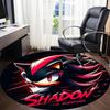 Shadow Hedgehog S-Sonic Office Round Area Rug, Indoor Mat Suitable For Office, Under Office Chairs Bedroom Living Room Home Decor, DT1212070