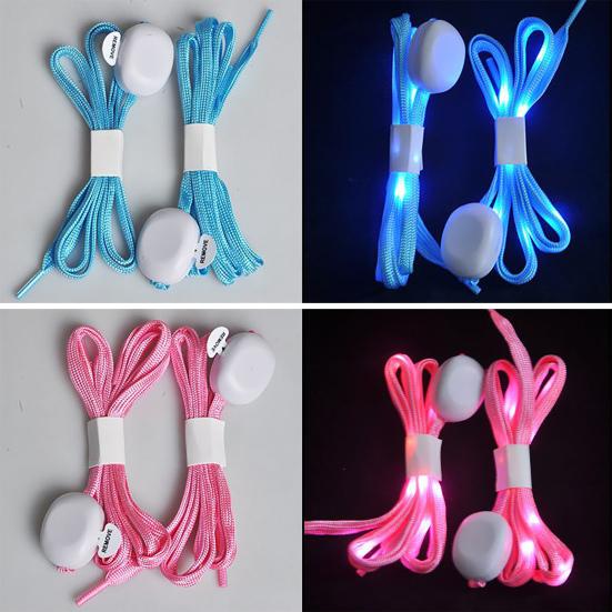 1 Pair Luminous Shoelaces High Brightness Cool Lightweight LED Sport Shoe Glowing Laces for Dancing