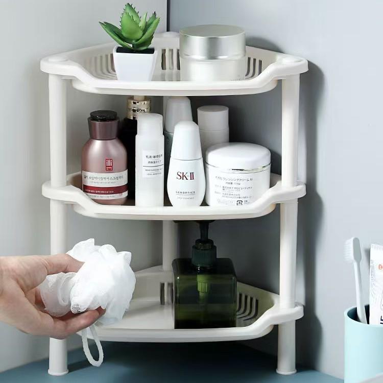Scaffale multi-livello per organizzazione in cucina, bagno e sulla scrivania
