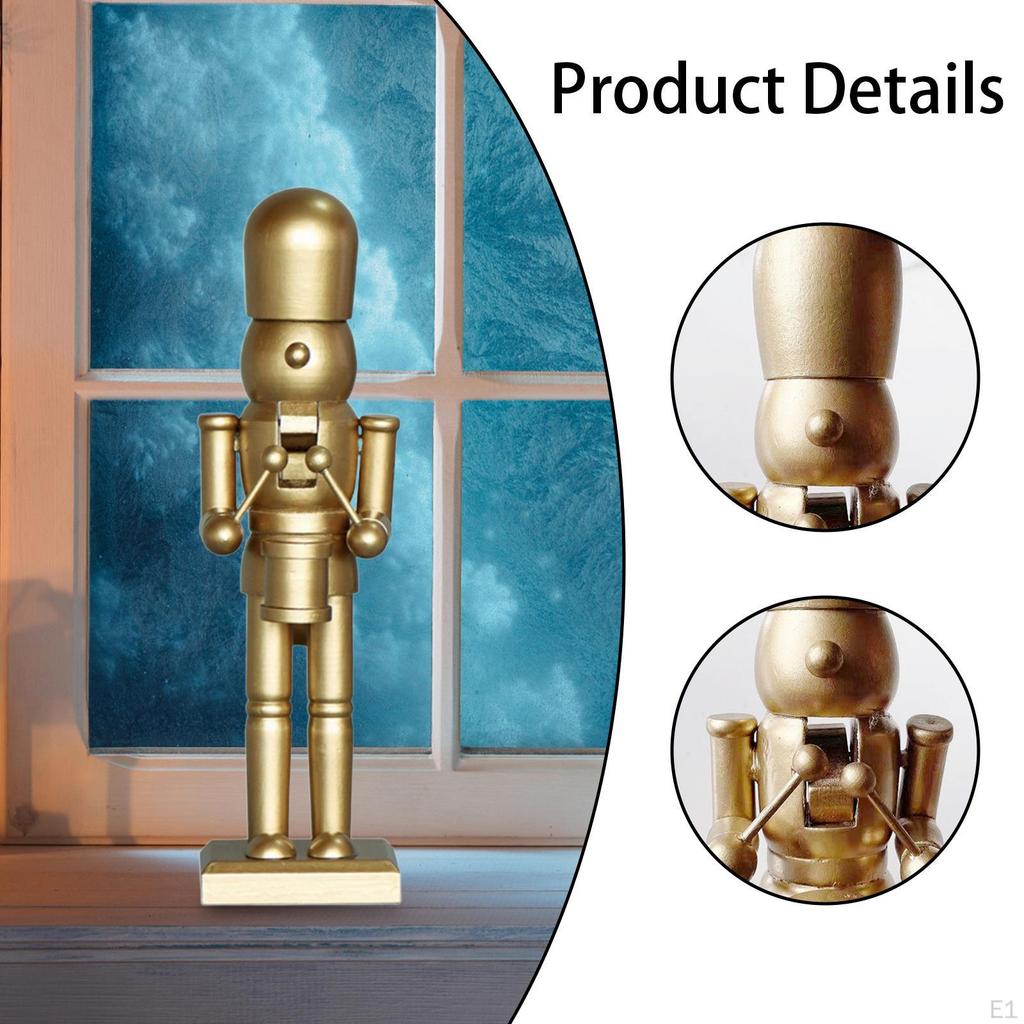 Christmas Nutcracker Figurine Decorative Statue Decoration Desktop Ornament Puppet for
