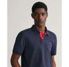 Gant Reg Contrast Rugger поло с короткими рукавами