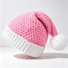 Christmas hairball knitted hat adult thickened thick thread wool hat holiday party photo Christmas hat spot