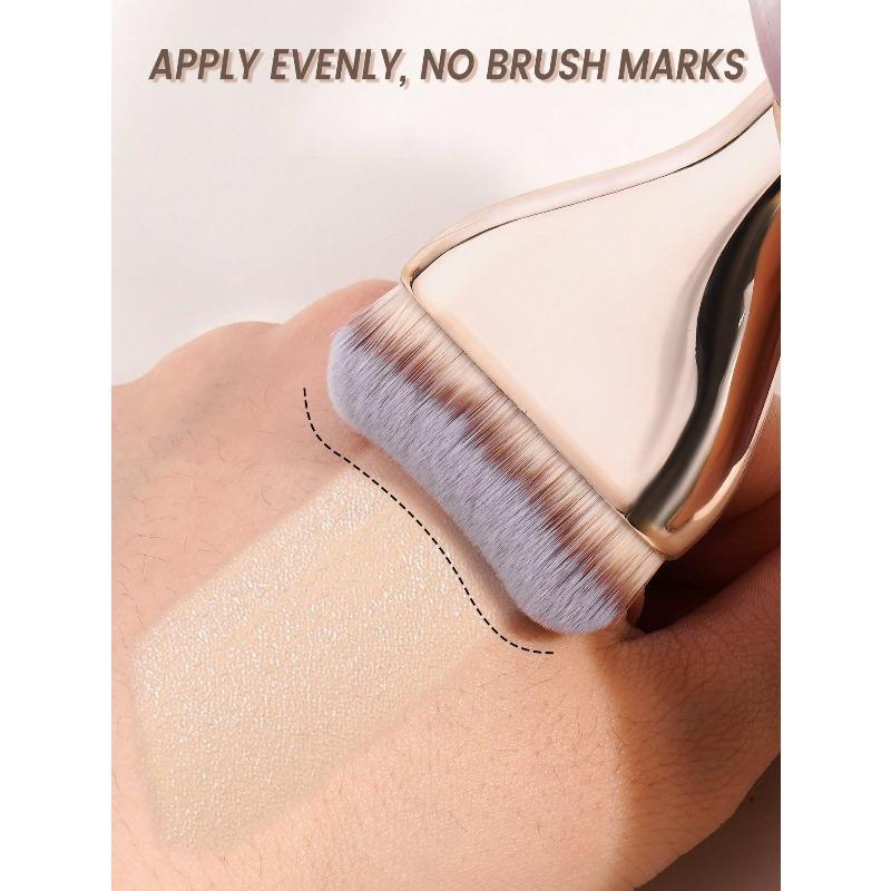 1 Stück weiche Reise-Kosmetikbürste Professionelle Make-up-Bürste Foundation-Bürste Gesichts-Bürste Puder-Bürste Detailbürste für flüssiges Make-up Bürste