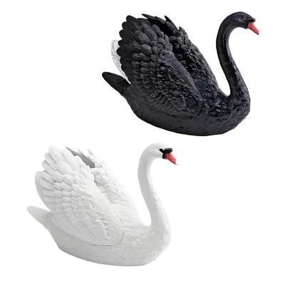 Geese Figurine Realistic Geese Statue Sculpture Farm Animal Model Collections Table Centerpieces Ornament Home Decors
