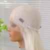 13*4 Styles Lace Front Wigs Synthetic Hair Long Water Wavy Middle Part White Hair Wig Daily Party for Women Natural Use