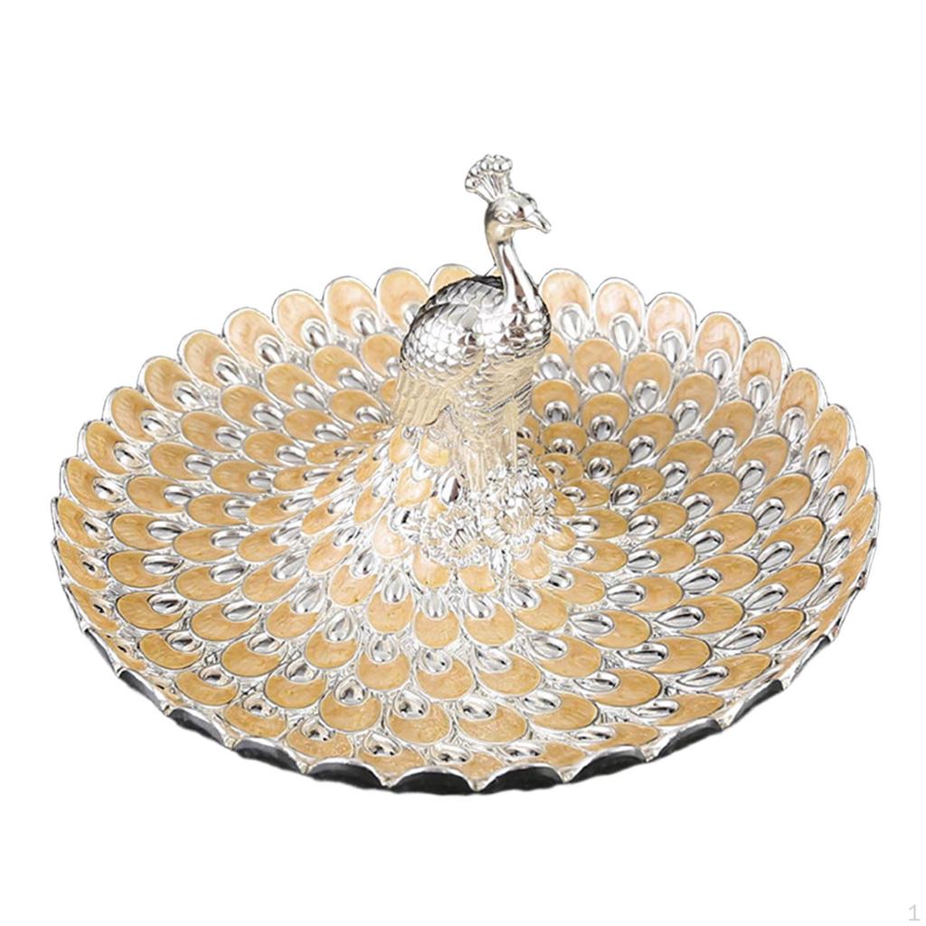 Centerpiece Bowl in Peacock Shape for Makeup And Snack Display