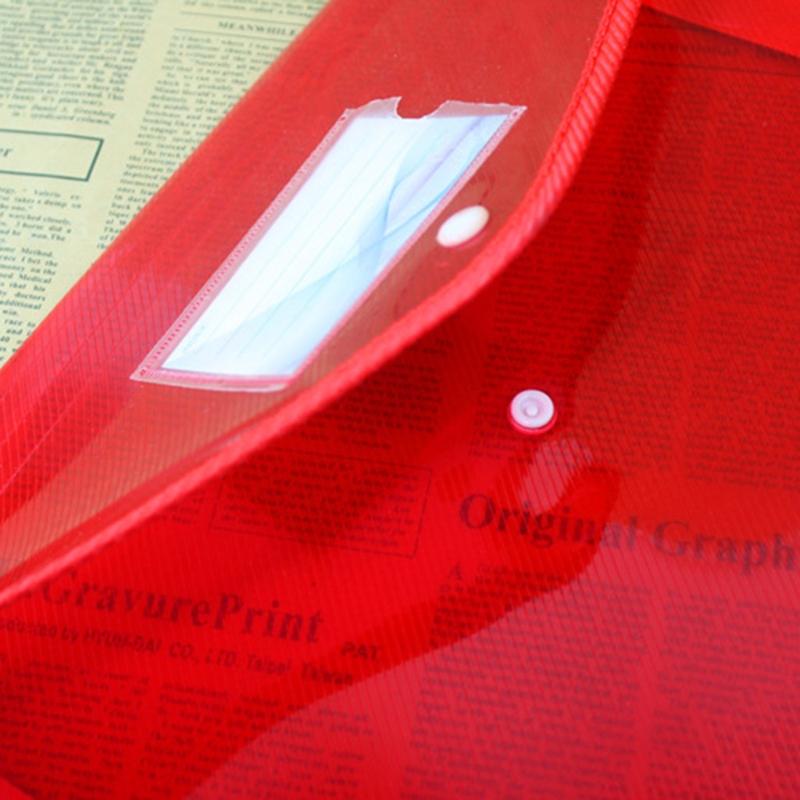 Three-Dimensional Plastic File Bag Clear Data Bag Folder Papers Ticket Bag A4 B4 Transparent Document Storage Organizer