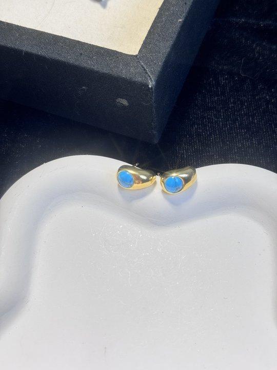 New Chinese light luxury retro simple versatile temperament stud earrings high sense niche design unique earrings earrings