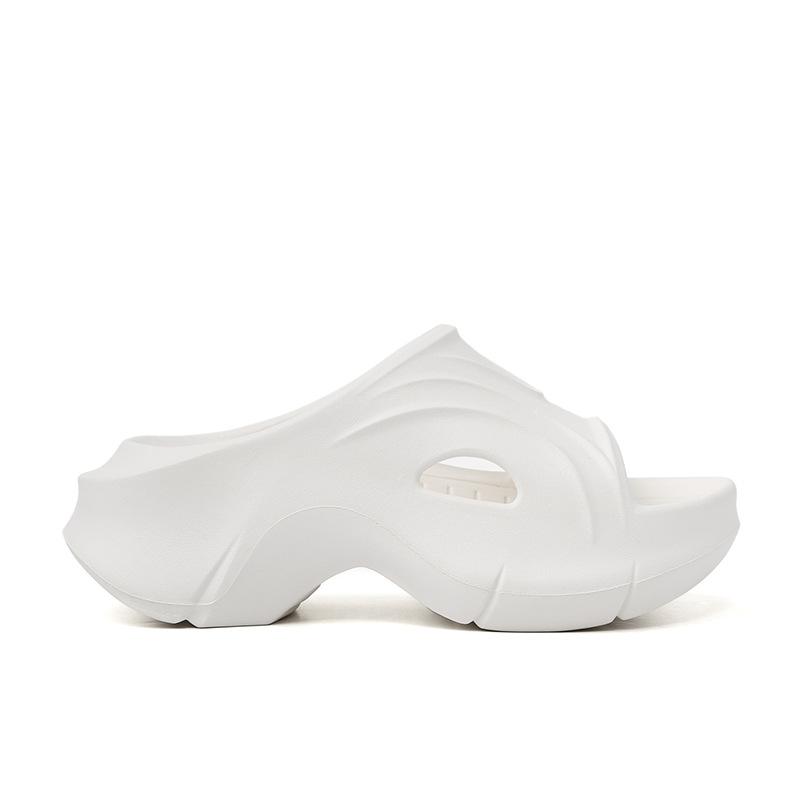 Midsummer~ One Word with Casual Thick-soled Heightening Slippers Sandals for Women To Wear Outside Summer