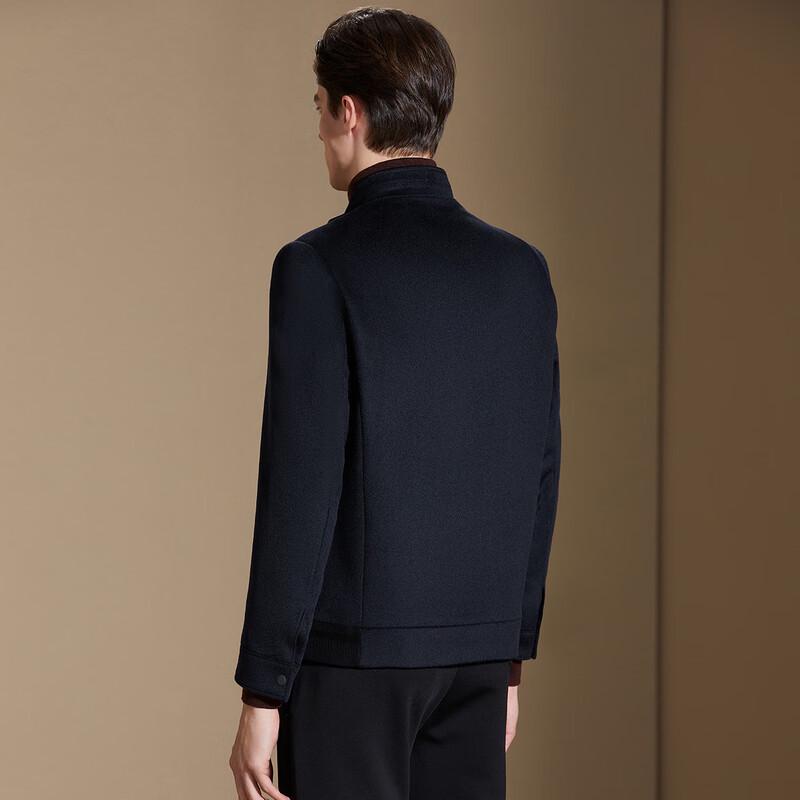 Antonio Men's Stand-Collar Silk Cashmere Wool Blend Jacket