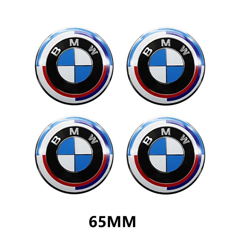 For BMW E30 E38 E39 E46 E60 E61 E90 X1 X3 X4 X5 X6 E70 E83 X5 F10 F30 F32 4pcs 56mm 65mm Car Wheel Center Hub Cap Stickers