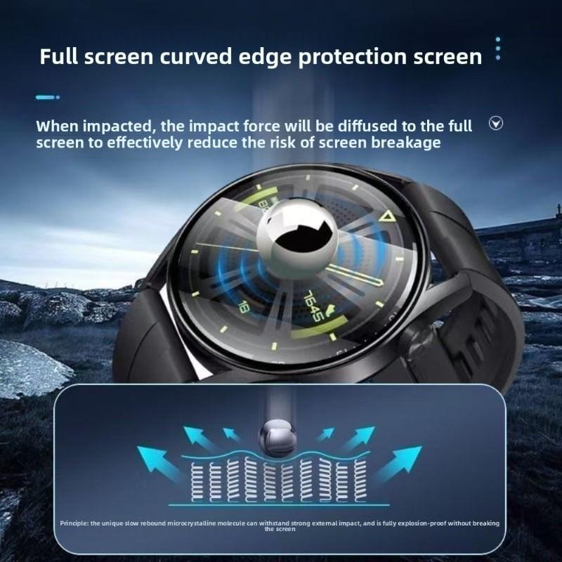 1-3PCS 3D Curved Anti-scratch Film Soft Edge Screen Protector Film for Huawei Watch 5 42mm 46mm