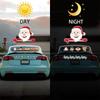 Christmas Peeking Reflective Car Decals Santa Claus Reindeer Snowman Funny Car Stickers For Auto,SUV,Truck, Refrigerator Window Indoor And Outdoor