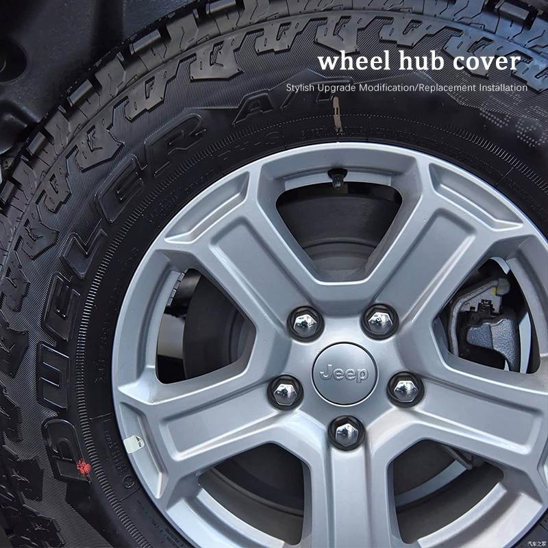 4Pcs Car Emblem Wheel Hub Center Cover Car Accessories For Jeep Renegade Compass Grand Cherokee Wrangler jk Gladiator Patriot