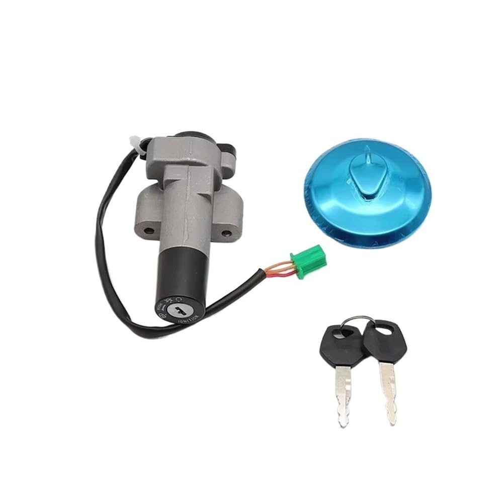 

Motorcycle Key Cylinder 3 Wire Motorcycle Ignition Switch Lock Key Fuel Tank Cap Fuel One Size