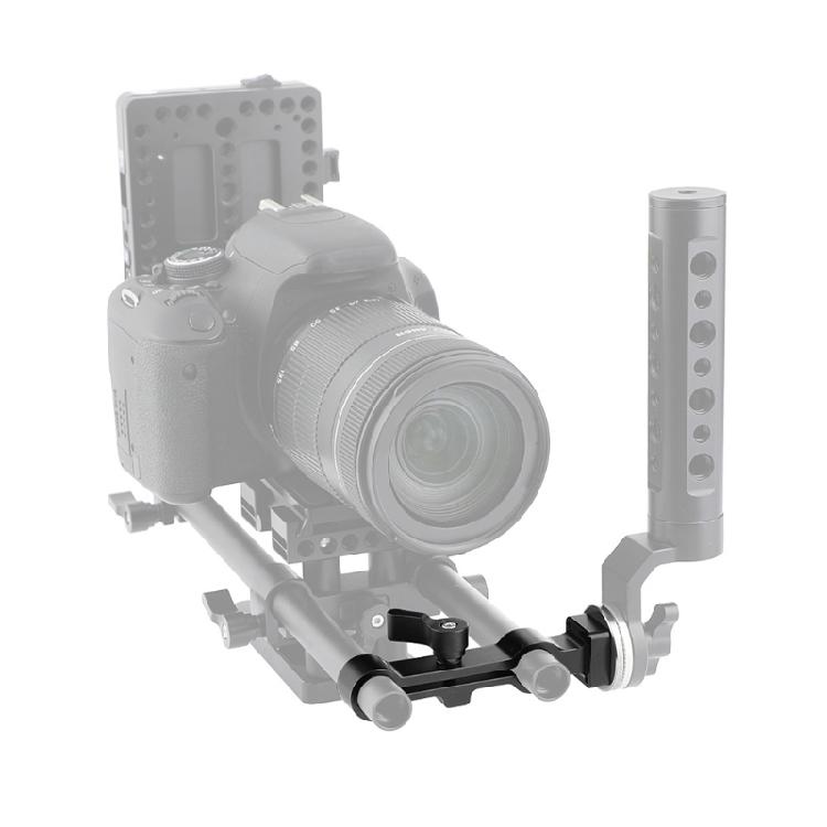 Standard 15mm Double Rod Clamp Adapters For DSLR Camera Shoulder Mount Rig 15mm Rod Support for Professional Photography
