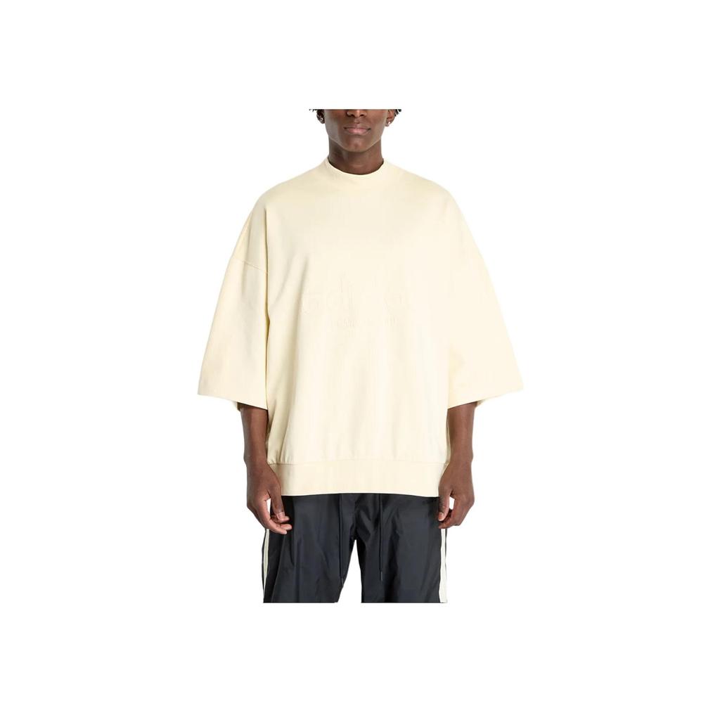 Fear of God Athletics Heavy Jersey 3/4 Mock Tee Pale Yellow Men Streetwear IS6840
