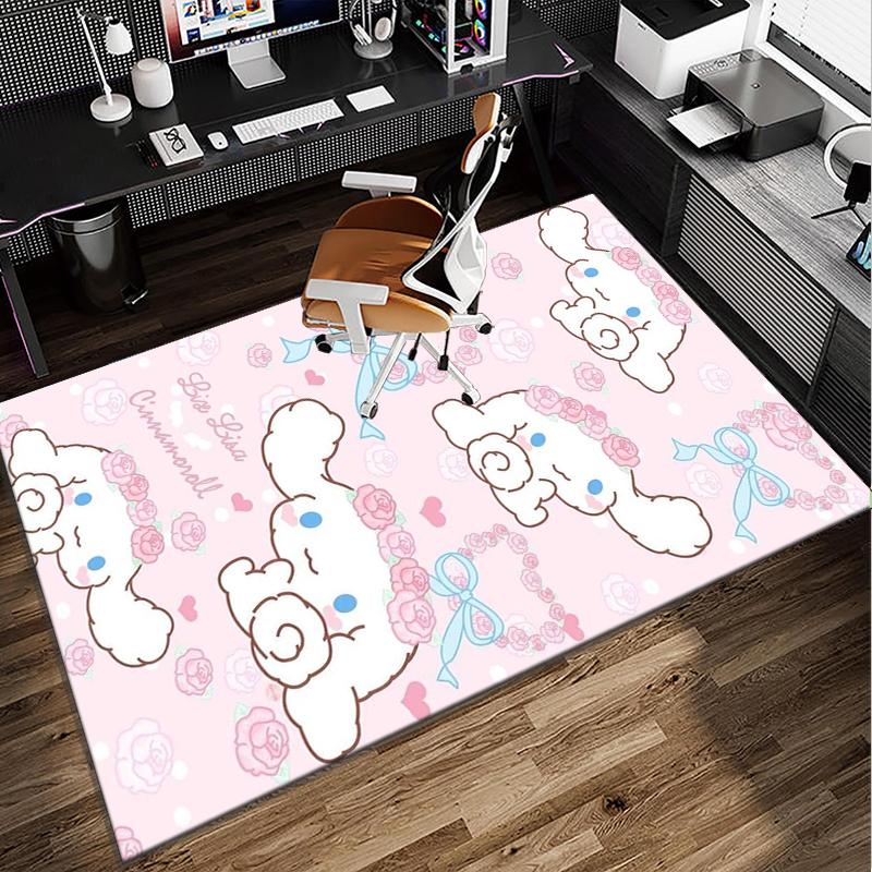 Hello Cat Fantasy World Office Rug Chair Mat, Game Carpet, Suitable for Front Door, Bedroom, Living Room, Desk, Holiday Gift