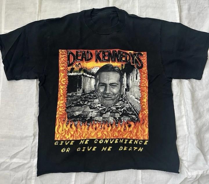 Футболка 90-х Dead Kennedys Give Me Convenience Or Give Me Death Репринт Унисекс Футболка XXL
