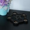 Harts Ljusstake Pentagram Design Fem Tejus Ljusstake Hem Gothic Dekor för Tarot Altare Ceremonidekor