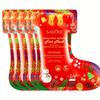 5 Pairs Christmas Foot Mask, Brightens Skin Tone, Moisturizes Feet, Softens Calluses, Soothes And Hy
