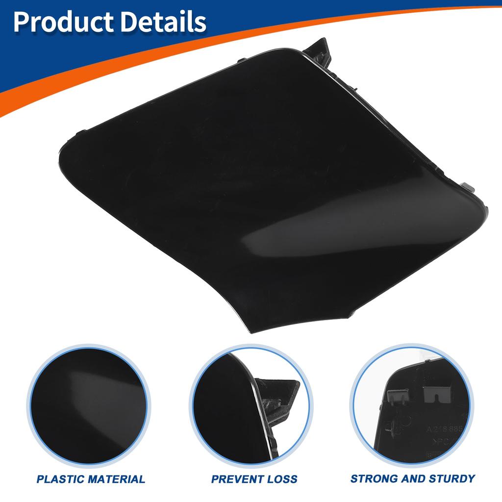 ACROPIX Front Car Bumper Toe Hook for Mercedes and Benz CLS W218 and CLS550 Part 1 Piece Cover, Unpainted, 2015-2018, Number A2188850626,