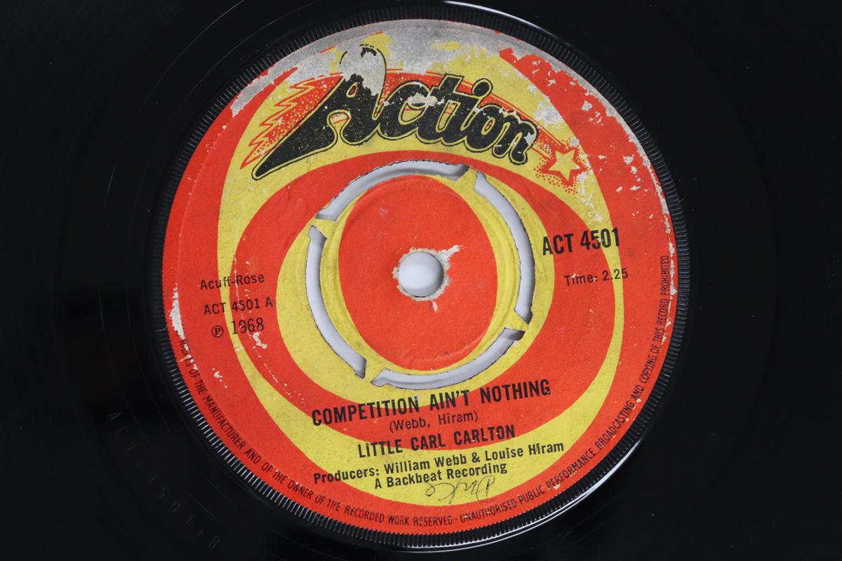 

7-дюймовая пластинка КАРЛ КАРЛТОН - Конкуренция ничто ACT4501 Action 1968 UK Соул/Фанк Б/У