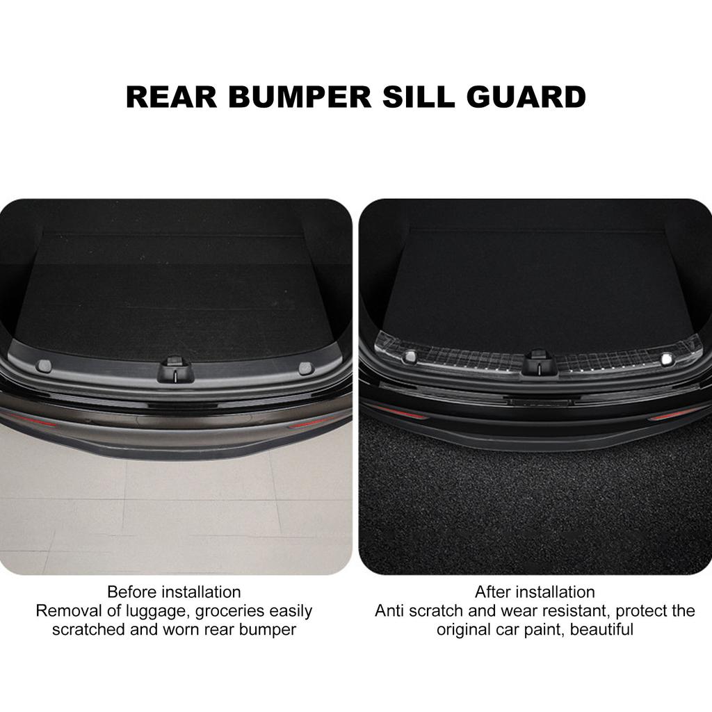 2Pcs Rear Bumper Guard Split Design Stainless Steel   Sill  or Replacement for     2021‑2023