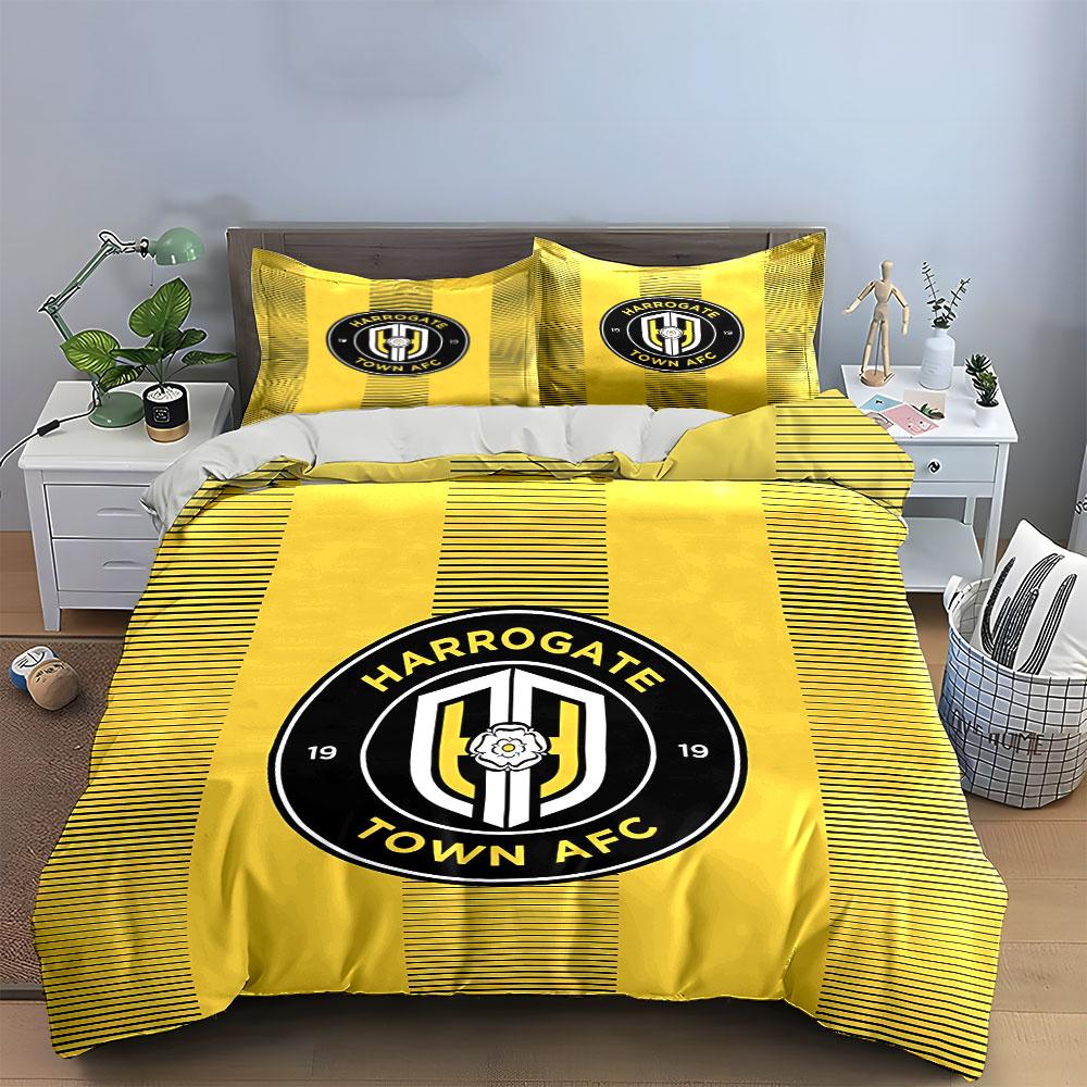 "Yellow Harrogate Town Set" Bedding Duvet Cover Set Duvet Cover Pillowcases  (1 * Duvet Cover 2 * Pillowcases, Without Duvet Insert)
