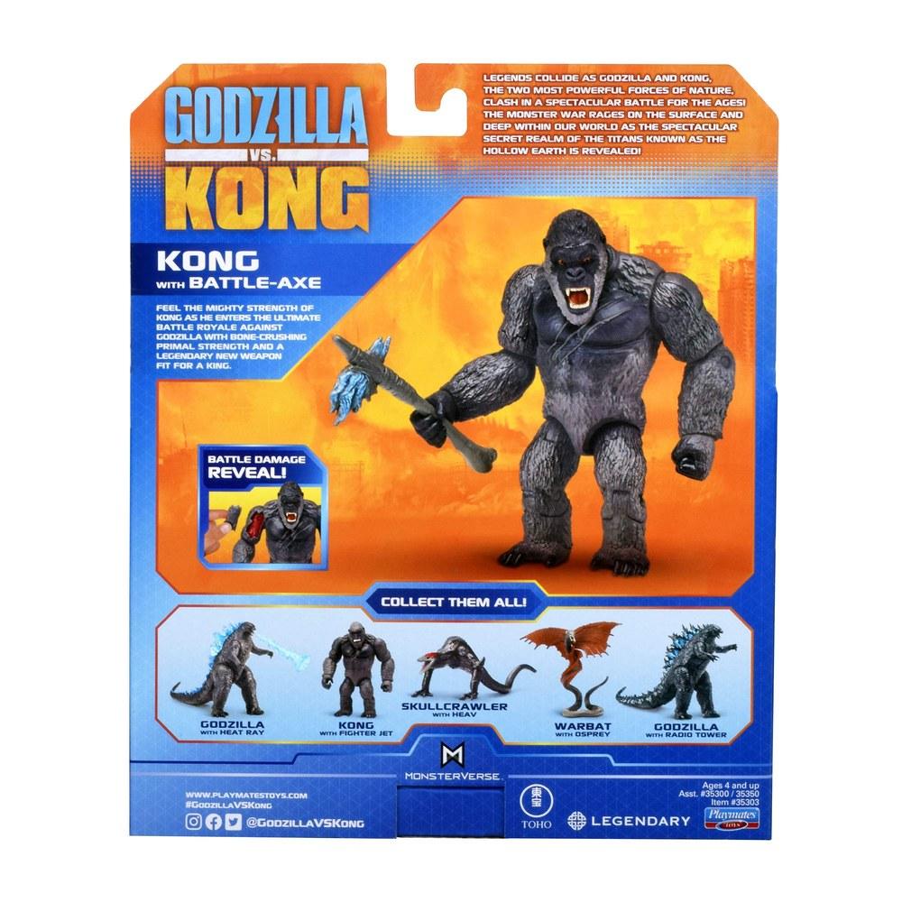 PlayMates Godzilla vs. Kong 6-Inch Basic Kong Battle Axe Figure