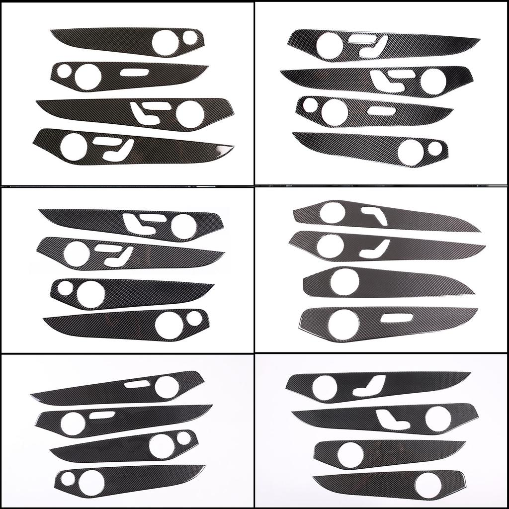 For Mercedes-Benz C-Class GLC W205 C180 2014-2020 Car Interior Doors Decoration Panel Cover Trim Soft Carbon Fiber Accessories