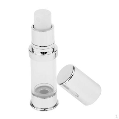 Botella Bomba Airless 5/15/30/10ml Lociones de Viaje Crema Tarro Cosmético Portátil