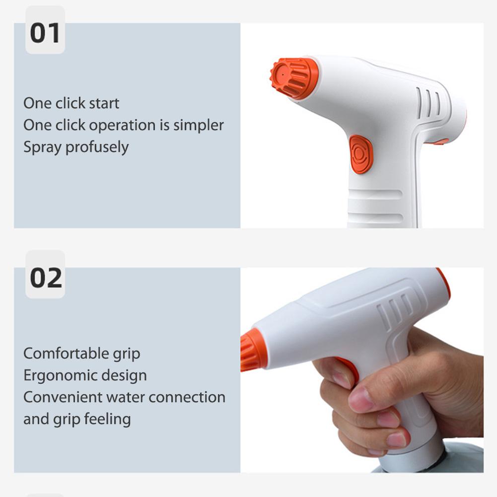 900ml Automatic Watering Fogger 1200mah Battery PET Spray Bottle 8h Working Time 360 Degree Rotating Nozzle for Garden Park