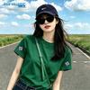 Jeanswest Women's Loose Fit Pure Cotton Printed Short Sleeve T-Shirt
