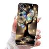 Glänzendes Fantasy Baum Schmetterling Muster Hülle Für Samsung Galaxy S25 Edge S24 Ultra S23 S22 Plus S21 FE S26 Ultra Lederstruktur Silikonhülle