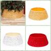 Retro Christmas Tree Skirts Round Xmas Tree Skirt Christmas Tree Surround Base  Festival