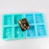4 Holes Buddhas Portrait Silicone Mould Human Face Candle Molds Soap Molds Resin Casting Molds DIY Cake Making Supplies
