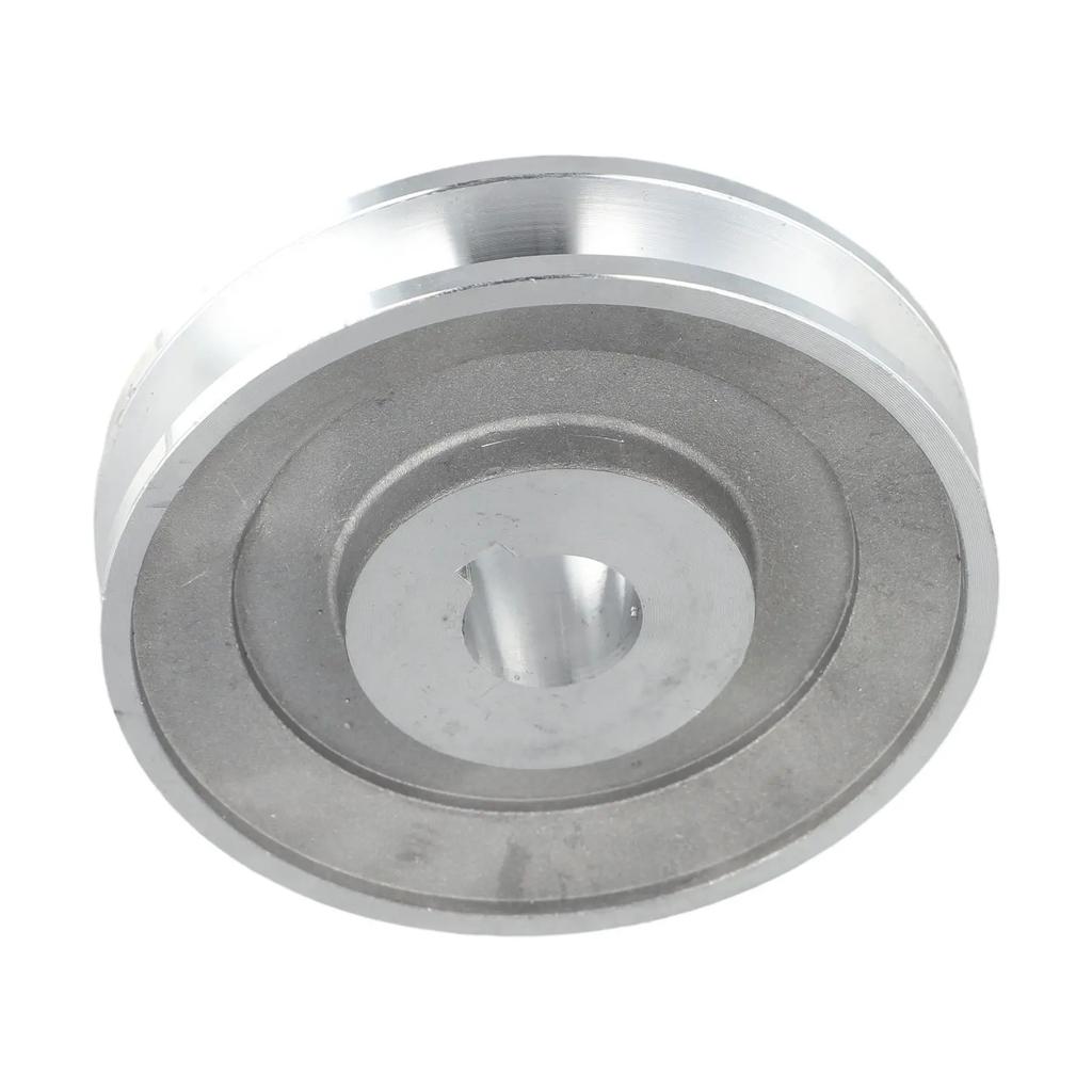 Pour les marchés internationaux Poulie de moteur en aluminium Poulie de type A Poulie pour montages mécaniques Diamètre de la poulie 97 mm Largeur de la clavette 8 mm
