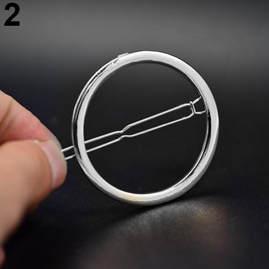 Women's Fashion Elegant Round Shape Hair Accessories Hair Clip Hairpin Jewelry