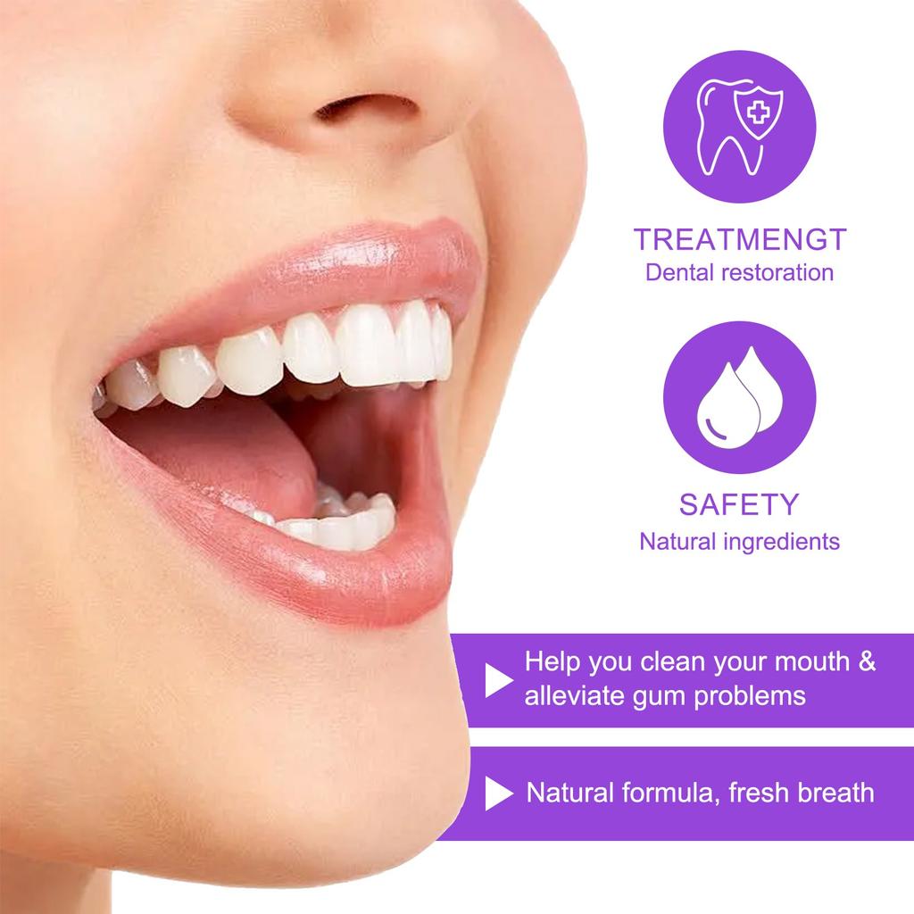 Gums Regrowth Drops, Gums For Receding Gums, Gums Plus Liquid Drops Mouthwash, For Oral Care 60ml