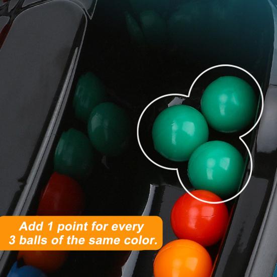 Ball Elimination Board Game with 80/120 Colorful Beads Color Recognition Focus Logic Training Multi-Player Strategy Game Educational Beads Toy