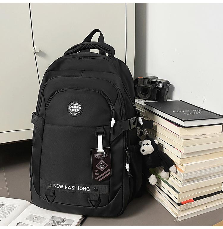 Schoolbag Korean tooling trendy texture schoolbag college student function street style commuting travel casual versatile backpack