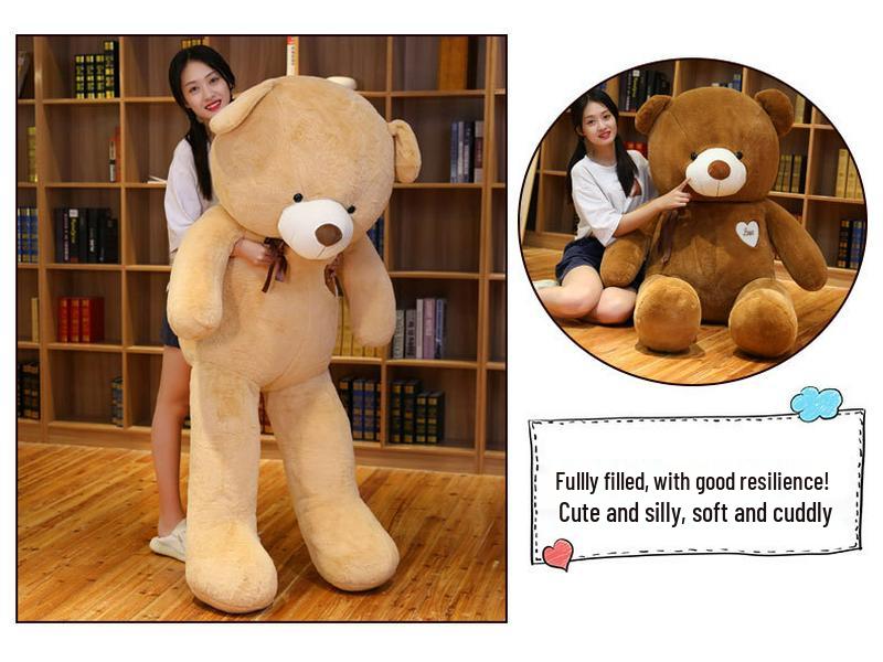 Large Cute Teddy Bear Plush Toy - Sleeping Doll Pillow for Girls