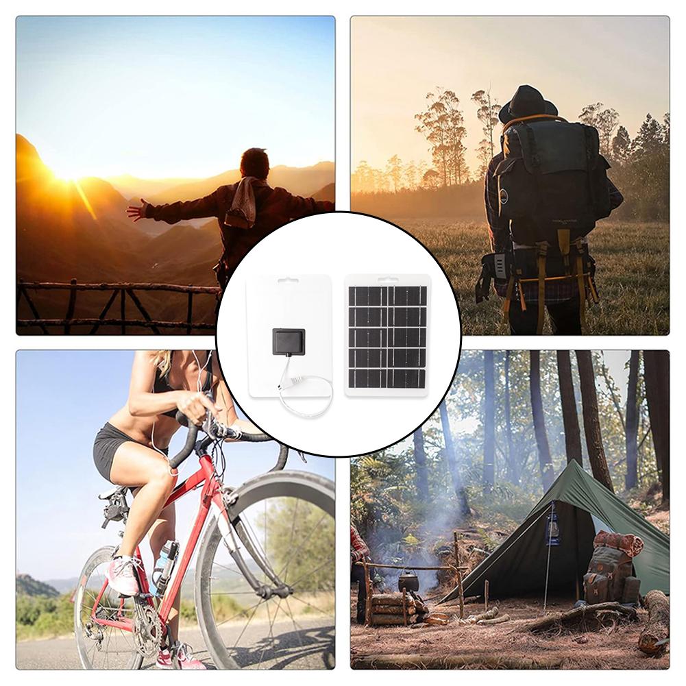 5V Solar Charger Portable Solar Panel USB Charging