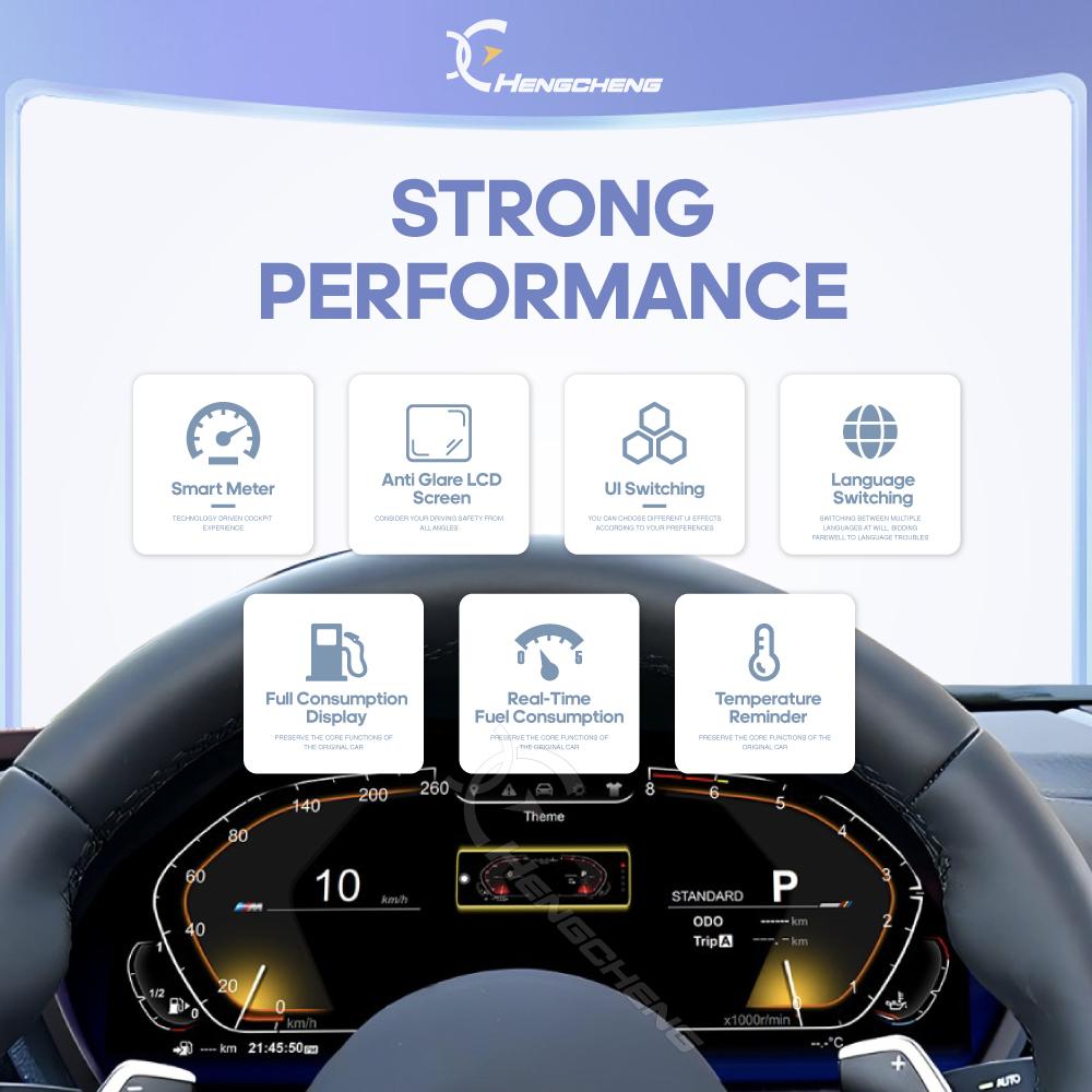 For BMW 5 Series 2003-2009 X5 2006-2013 Carplay Digital Cluster LCD Dashboard Cockpit Virtual Instrument Non-destructive