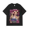 275 GSM Washed T-shirts 100% Cotton Jujutsu Kaisen V45 Sukuna Print Unisex Heavy Cotton T Shirt