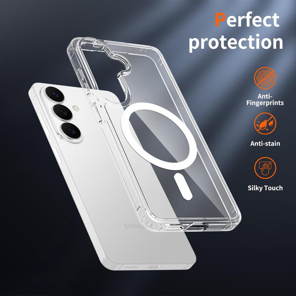 Scratch-Resistant Magnetic Transparent Case for Samsung S26 Ultra/S25 Plus - Drop-Proof Protective All-Inclusive Cover A57